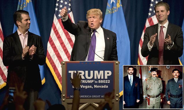 "پسران ترامپ را عدی و قصی صدا می‌زنند"