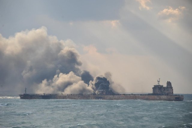 آمادگی چین برای کمک به ایران پس از غرق شدن نفتکش سانچی