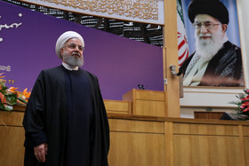 حسن روحانی رییس جمهور در اختتامیه نهمین جشنواره بین‌المللی فارابی