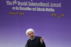 سخنرانی حسن روحانی رییس جمهور در اختتامیه نهمین جشنواره بین‌المللی فارابی