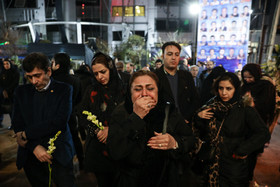 ادای احترام جمعی از مردم تهران به جانباختگان نفتکش سانچی