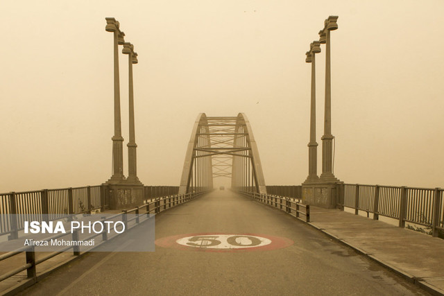 گرد و غبار در اهواز طوفان در عراق، منشأ گرد و غبار امروز خوزستان