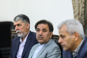 عباس آخوندی و صالحی ( وزرای راه و ارشاد )در جلسه ستاد فرماندهی اقتصاد مقاومتی