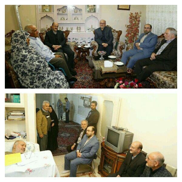 دیدار استاندار قزوین با همسران دو جانباز 70 درصد 