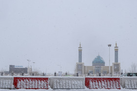 بارش برف در اهر