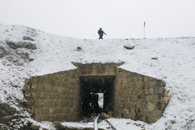 بارش برف در منطقه تاراز، استان خوزستان