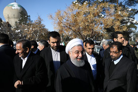حضور حسن روحانی و اعضای هیات دولت در گلزار شهدای انقلاب اسلامی