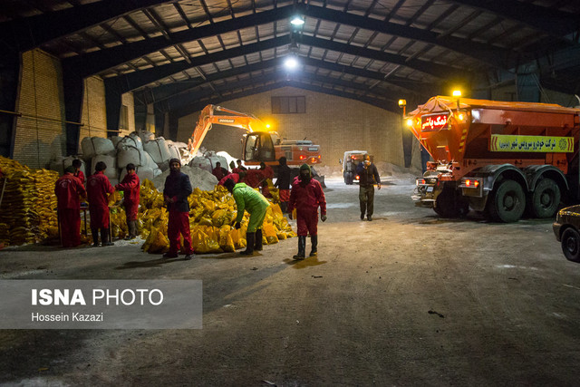 آماده‌سازی سایت‌های برف روبی شمال تهران 