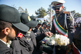 گلباران جایگاه جلوس امام خمینی در بهشت زهرا