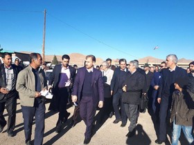 بازدید وزیر کشور از مناطق زلزله‌زده جور کوهبنان