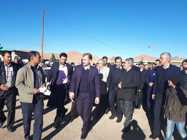بازدید وزیر کشور از مناطق زلزله‌زده جور کوهبنان