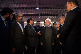 بازدید حسن روحانی رییس جمهور از نمایشگاه ناوگان حمل و نقل جاده‌ای و درون شهری