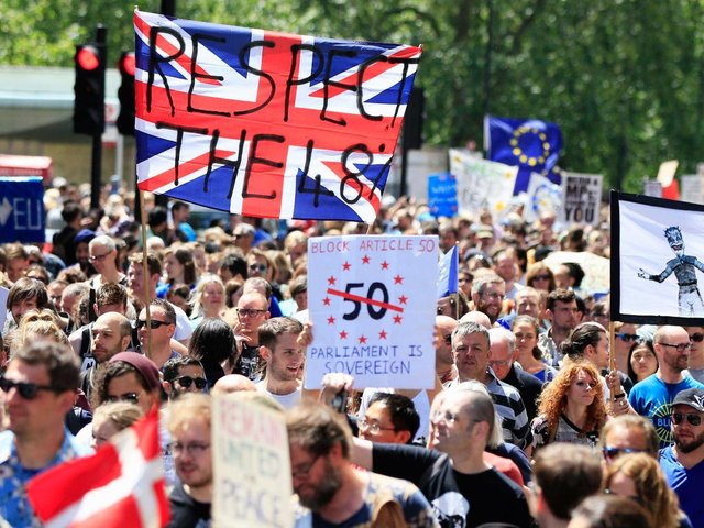 بریتانیایی‌های نگران خروج از اتحادیه اروپا امروز در لندن تظاهرات می‌کنند