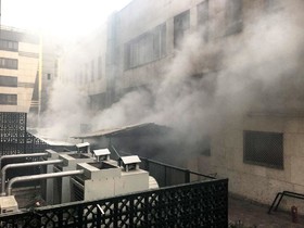 نفوذ به طبقه منفی چهار ساختمان برق حرارتی وزارت نیرو برای اطفای حریق