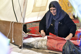 بارش باران در «سرپل ذهاب» دغدغه خیس شدن چادر‌ها رو بیشتر کرده است و به نحوی این شرایط برای چادرنشینان این منطقه سخت‌تر شده است.