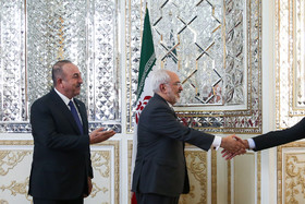 دیدار وزیر امور خارجه ترکیه با محمدجواد ظریف