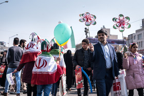 راهپیمایی ۲۲ بهمن در آغاز چهلمین سال پیروزی انقلاب - محدوده میدان انقلاب تا خیابان توحید