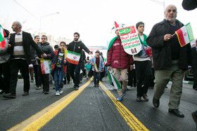 راهپیمایی ۲۲ بهمن در آغاز چهلمین سال پیروزی انقلاب - خیابان آزادی حدفاصل میدان انقلاب و خیابان نواب