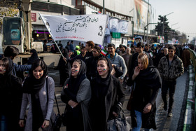 راهپیمایی ۲۲ بهمن در آغاز چهلمین سال پیروزی انقلاب -میدان انقلاب