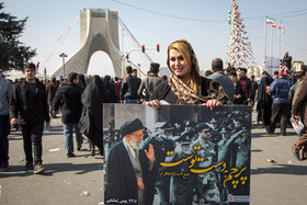 راهپیمایی ۲۲ بهمن در آغاز چهلمین سال پیروزی انقلاب - میدان آزادی