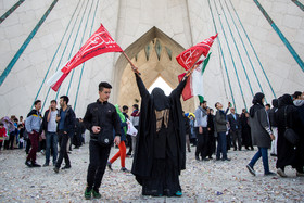 راهپیمایی ۲۲ بهمن در آغاز چهلمین سال پیروزی انقلاب - میدان آزادی