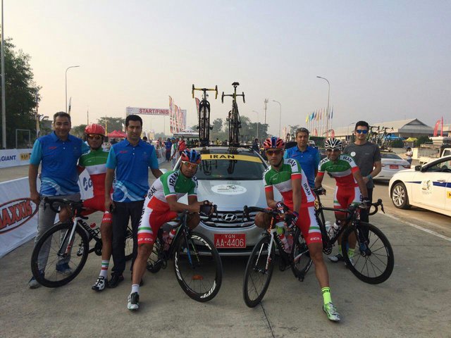 برنز سهرابی در آخرین روز دوچرخه‌سواری جاده قهرمانی آسیا
