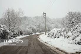 بارش برف در برخی جاده‌ها  از ساعات آینده