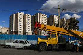 نمای شرقی از خیابان‌های منتهی به مرکز خرید تیراژه 