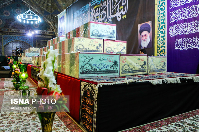 پیکر ۱۴ شهید گمنام در خوزستان تشییع و خاکسپاری می‌شود