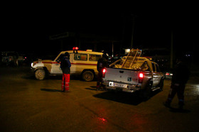 حضور نیروهای امدادی در روستای «دناه کوه علیا» در نزدیکی محل سقوط هواپیمای تهران - یاسوج