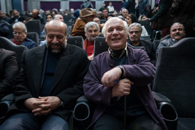 خسرو سینایی و محمد مهدی حیدریان در هفتمین جشن کتاب سال سینمای ایران