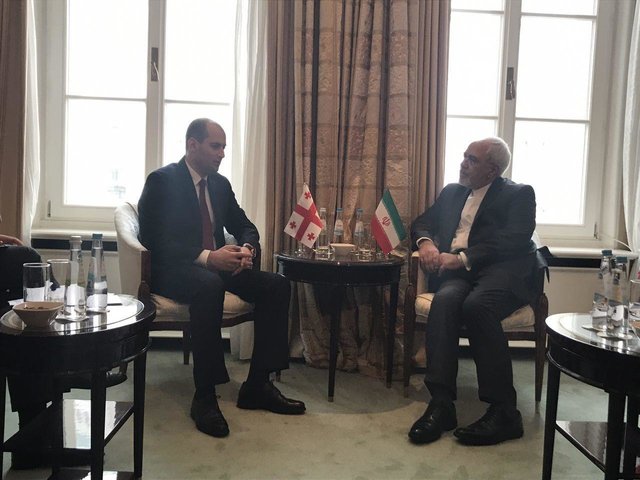 دیدار ظریف با وزیر خارجه گرجستان