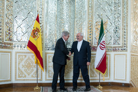آلفونسو داستیس وزیر امور خارجه اسپانیا و محمد جواد ظریف