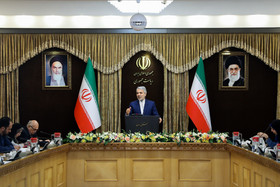 نشست خبری محمدباقر نوبخت، سخنگوی دولت با اصحاب رسانه در ساختمان کوثر ریاست جمهوری