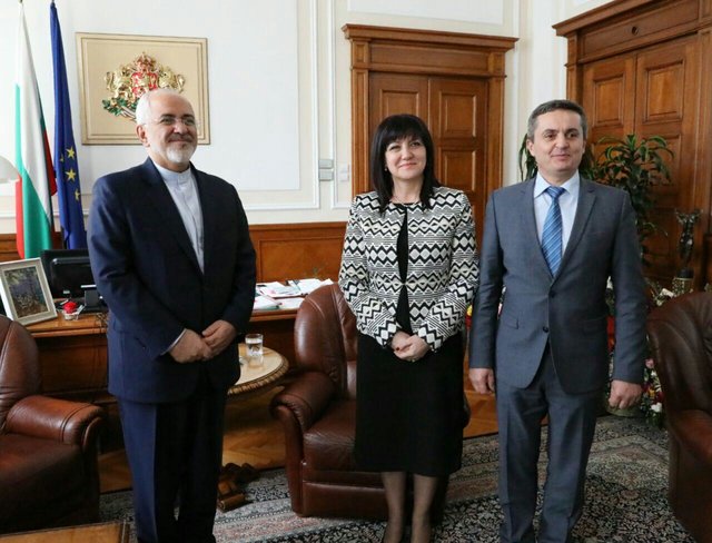 ظریف با رئیس مجلس بلغارستان دیدار کرد