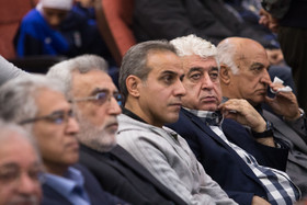 حسین شمس در هتل المپیک در روز حضور جیانی اینفانیتو رییس فیفا در تهران