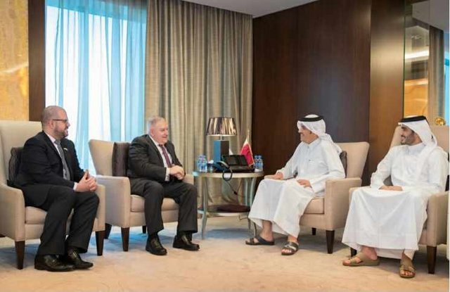 دیدار وزیر خارجه قطر با فرستاده‌های آمریکا درباره بحران در شورای همکاری خلیج فارس
