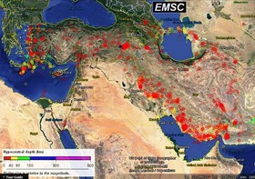 ثبت ۶ زلزله با بزرگای بین ۳ و ۴ در استان فارس/جزیره هندورابی با زلزله ۳.۱ لرزید