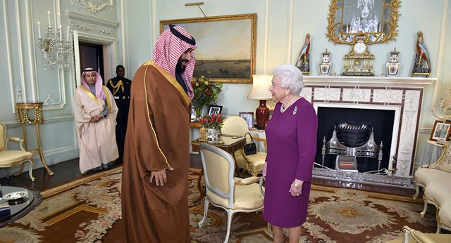 ملکه انگلیس با محمد بن سلمان دیدار کرد