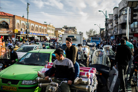 حال و روز بازار در شب عید - تهران-چهار راه گلوبندک