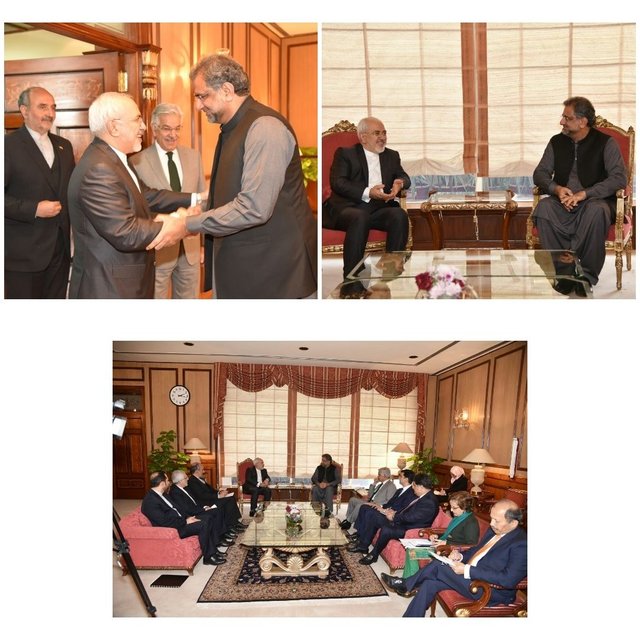 ظریف با نخست‌وزیر پاکستان دیدار کرد