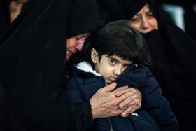 خانوادههای شهدا در مراسم بزرگداشت شهدای ناجا حادثه خیابان پاسداران در ستاد ناجا