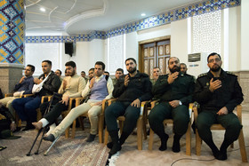سربازان آسیب دیده در حادثه خیابان پاسداران درمراسم بزرگداشت شهدای ناجا حادثه خیابان پاسداران