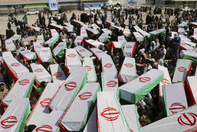 استقبال از ۱۱۸ شهید تازه تفحص شده دوران دفاع مقدس - شلمچه