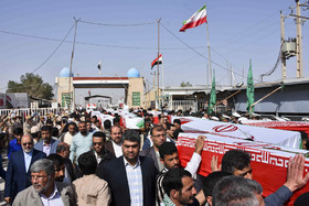 استقبال از ۱۱۸ شهید تازه تفحص شده دوران دفاع مقدس - شلمچه