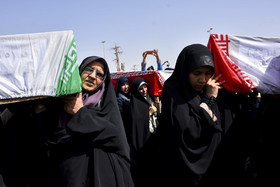 استقبال از ۱۱۸ شهید تازه تفحص شده دوران دفاع مقدس - شلمچه