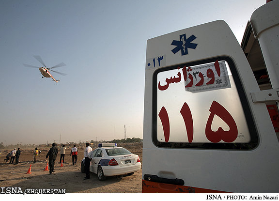 آماده‌باش دو پایگاه هوایی فوریت‌های پزشکی خوزستان در نوروز