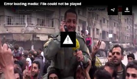 خبرنگار العالم بر دوش مردم غوطه شرقی 