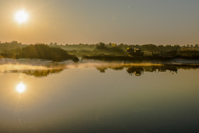 اولین روستا در مسیر این رودخانه فیاضی و آخرین روستا به سمت دریا قفاس نام دارد که قفاس  بعد از جنگ به کلی تخریب شده است.