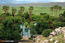 "باغ چشمه بلقیس چرام"، مسافران نوروزی را فرا می‌خواند